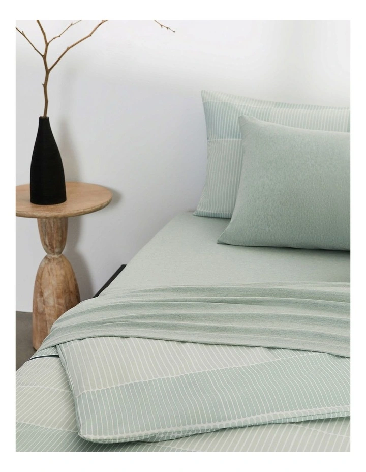 Monochrome Essentials Quilt Cover Set in Mint Grey Calvin Klein Monochrome Essentials Quilt Cover Set In Mint Grey -Calvin Klein Sales