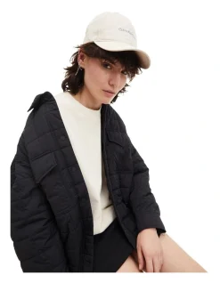 Calvin Klein Monogram Cotton Twill Cap In White -Calvin Klein Sales 936698500 3 720x928