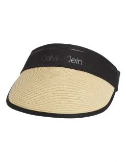 Calvin Klein Calvin Resort Visor In Sand Beige