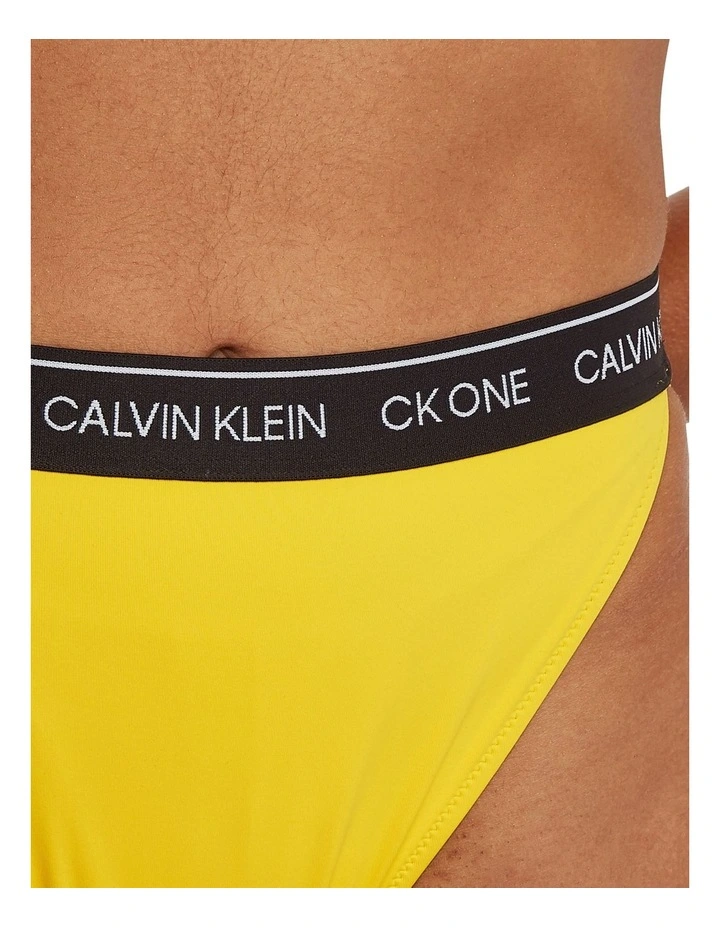 High Waist Cheeky Bikini Brief In Bold Yellow Calvin Klein High Waist Cheeky Bikini Brief In Bold Yellow -Calvin Klein Sales