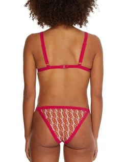 Calvin Klein Triangle Fixed Swim Top In Monogram Orange 2 Calvin Klein Triangle Fixed Swim Top In Monogram Orange -Calvin Klein Sales 941977900 3 720x928