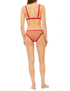 Calvin Klein Printed Bikini Brief In Monogram Orange -Calvin Klein Sales 941977990 4 720x928