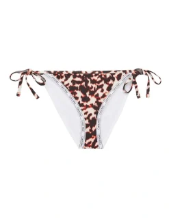 Calvin Klein String Side Tie Printed Bikini In Brown/White -Calvin Klein Sales 941978260 4 720x928