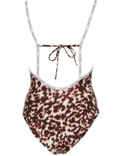 Calvin Klein Square Neck Printed One Piece Swimsuit In Brown 4 Calvin Klein Square Neck Printed One Piece Swimsuit In Brown -Calvin Klein Sales 941978350 5 720x928