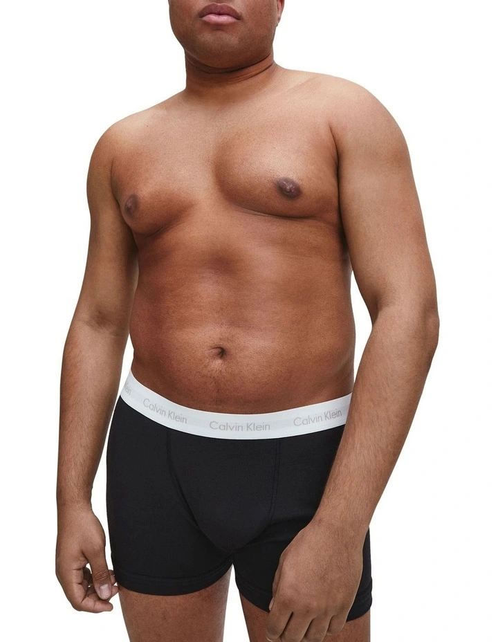 Cotton Stretch Boxer Brief 3 Pack In Black Calvin Klein Cotton Stretch Boxer Brief 3 Pack In Black -Calvin Klein Sales