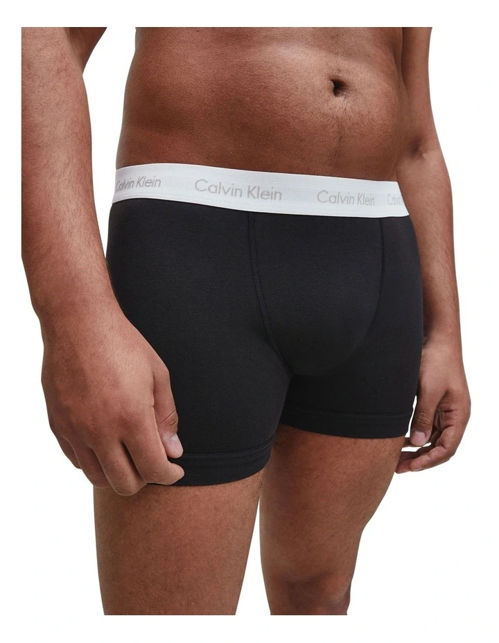 Cotton Stretch Boxer Brief 3 Pack In Black Calvin Klein Cotton Stretch Boxer Brief 3 Pack In Black -Calvin Klein Sales