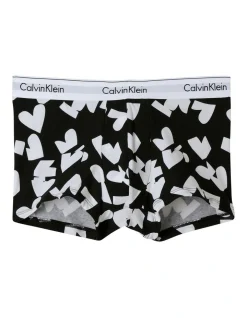 Calvin Klein Modern Cotton Stretch Trunk In Black