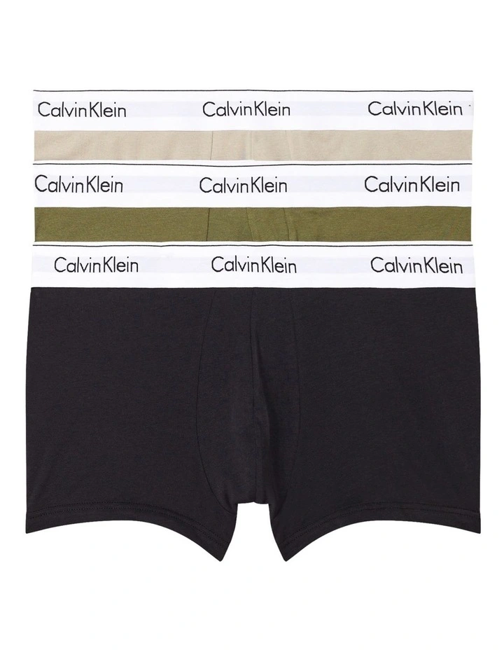Modern Cotton Stretch Low Rise Trunks 3 Pack in Multi Calvin Klein Modern Cotton Stretch Low Rise Trunks 3 Pack In Multi -Calvin Klein Sales