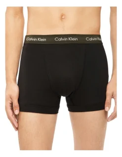 Calvin Klein Cotton Stretch Trunks 3 Pack In Black Multi 4 Calvin Klein Cotton Stretch Trunks 3 Pack In Black Multi -Calvin Klein Sales 942250600 5 720x928