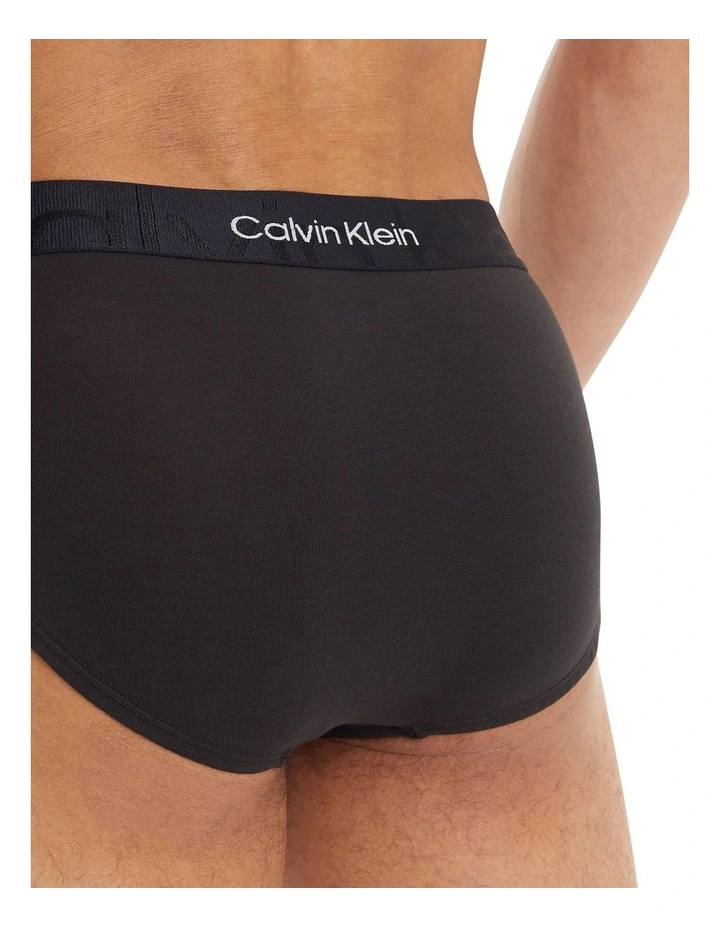 Embossed Icon Cotton Hip Brief In Black Calvin Klein Embossed Icon Cotton Hip Brief In Black -Calvin Klein Sales