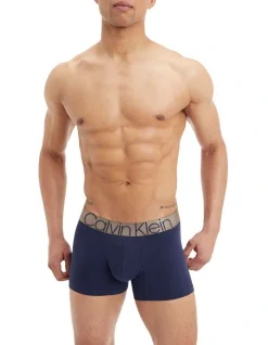 Calvin Klein Icon Cotton Trunk In Navy
