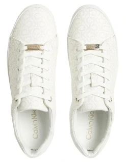 Calvin Klein Recycled Logo Platform Trainers In White 2 Calvin Klein Recycled Logo Platform Trainers In White -Calvin Klein Sales 943869520 3 720x928