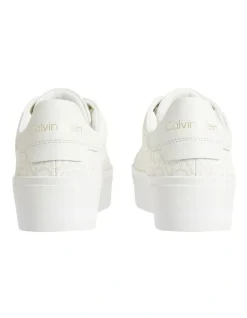 Calvin Klein Recycled Logo Platform Trainers In White 3 Calvin Klein Recycled Logo Platform Trainers In White -Calvin Klein Sales 943869520 4 720x928