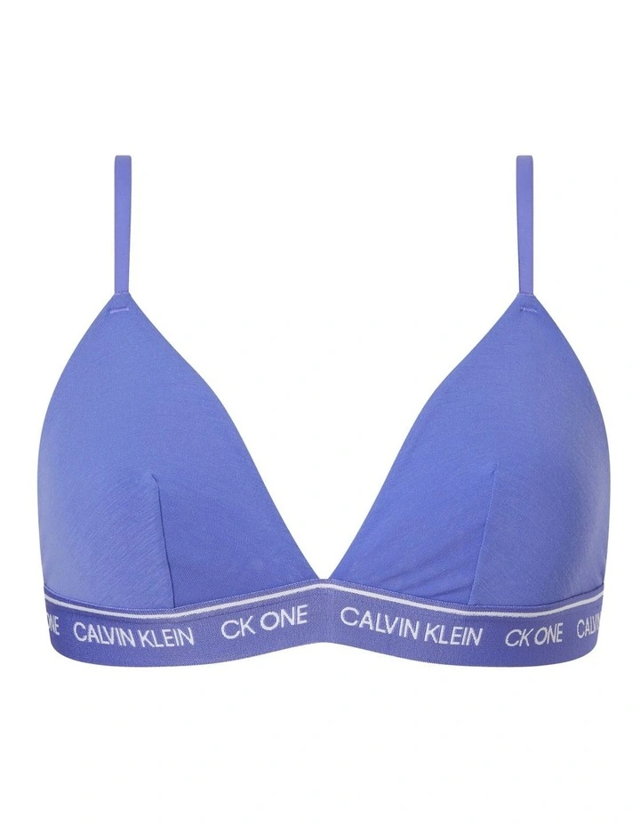 Ck One Recycled Unlined Triangle Bra In Blue Calvin Klein Ck One Recycled Unlined Triangle Bra In Blue -Calvin Klein Sales