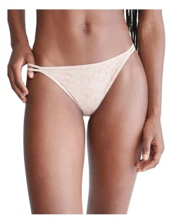 Calvin Klein Sheer Marquisette High Leg Tanga Brief In Cream -Calvin Klein Sales 945686620 945787510 4 720x928
