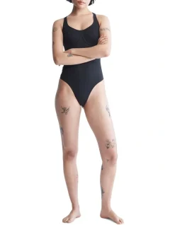 Calvin Klein Bonded Flex Bodysuit In Black -Calvin Klein Sales 945686710 3 720x928