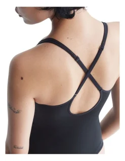 Calvin Klein Bonded Flex Bodysuit In Black -Calvin Klein Sales 945686710 4 720x928