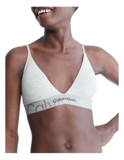 Calvin Klein Embossed Icon Cotton Triangle Bralette In Grey 3 Calvin Klein Embossed Icon Cotton Triangle Bralette In Grey -Calvin Klein Sales 945687340 945792640 4 1 720x928