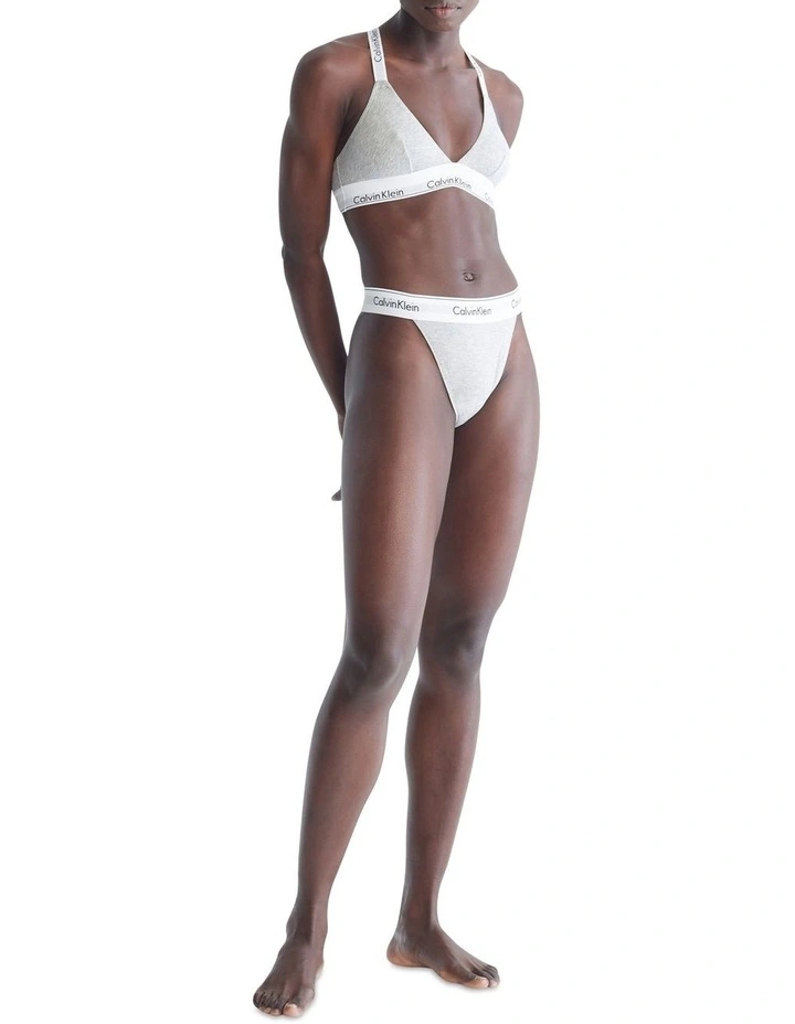 Modern Cotton String Thong Brief In Grey Calvin Klein Modern Cotton String Thong Brief In Grey -Calvin Klein Sales