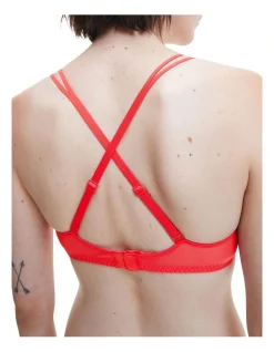 Calvin Klein Sheer Marquisette Unlined Triangle Bralette In Orange 3 Calvin Klein Sheer Marquisette Unlined Triangle Bralette In Orange -Calvin Klein Sales 945687610 4 720x928