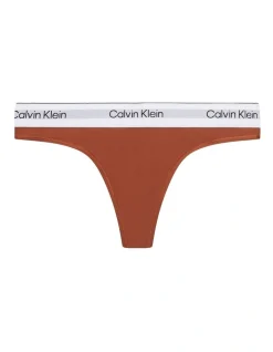 Calvin Klein Modern Cotton Naturals Thong Brief In Brown -Calvin Klein Sales 945687700 4 720x928