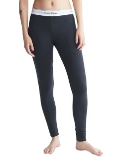 Calvin Klein Modern Cotton Lounge Legging In Black