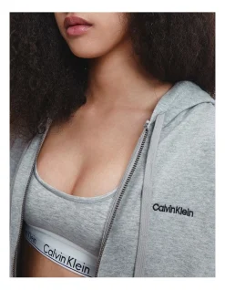 Calvin Klein Modern Cotton Lounge Full Zip Hoodie In Grey -Calvin Klein Sales 945688330 945800560 4 720x928