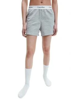 Calvin Klein Modern Cotton Lounge Sleep Short In Grey