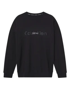 Calvin Klein Embossed Icon Lounge Long Sleeve Sweatshirt In Black -Calvin Klein Sales 945688600 945801730 5 720x928