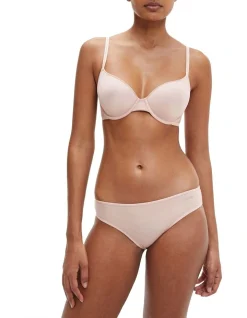 Calvin Klein Sheer Marquisette Lightly Lined Demi Bra In Pink