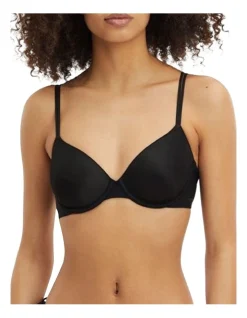 Calvin Klein Sheer Marquisette Lightly Lined Demi Bra In Black -Calvin Klein Sales 945739540 946030780 3 720x928
