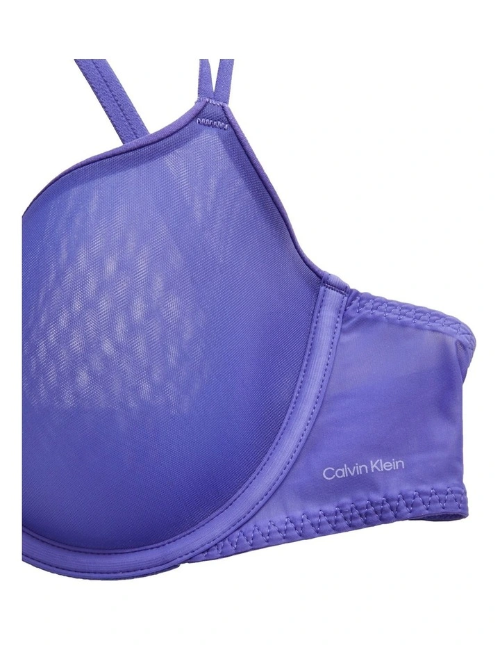 Sheer Marquisette Lightly Lined Demi Bra in Blue Calvin Klein Sheer Marquisette Lightly Lined Demi Bra In Blue -Calvin Klein Sales