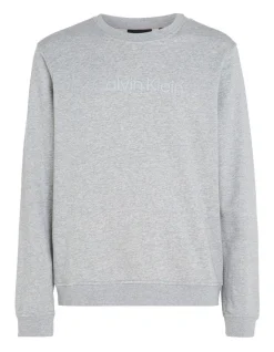 Calvin Klein Cotton Blend Sweatshirt In Grey Heather -Calvin Klein Sales 946436770 4 720x928