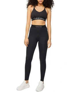 Calvin Klein High Support Bra In Black