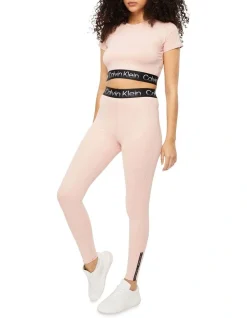 Calvin Klein Performance 7/8 Tight In Pale Pink