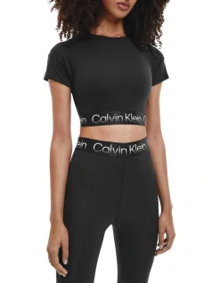 Calvin Klein Gym T-Shirt In Black