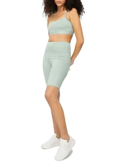 Calvin Klein Gym Bike Shorts In Light Khaki