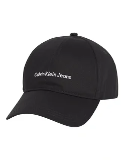 Calvin Klein Institutional Cotton Cap In Black