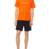 Calvin Klein Logo Gym T-Shirt In Orange