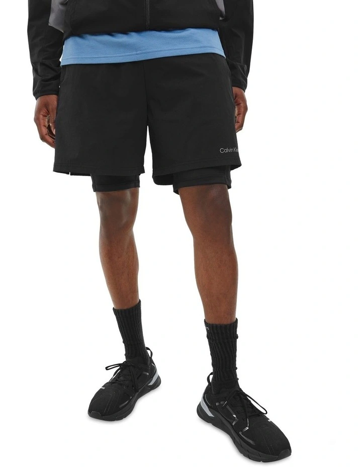 2-in-1 Gym Shorts in Black Calvin Klein 2-in-1 Gym Shorts In Black -Calvin Klein Sales