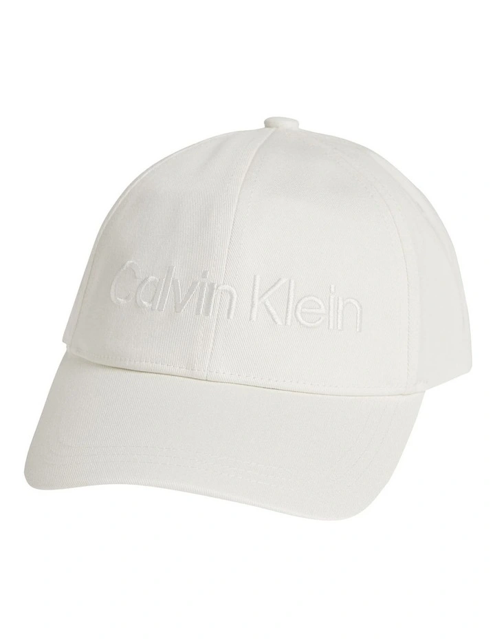 Organic Cotton Logo Baseball Cap In White Calvin Klein Organic Cotton Logo Baseball Cap In White -Calvin Klein Sales