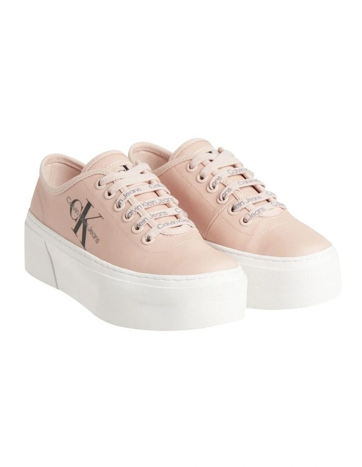 Cotton Cupsole Flatform Sneaker in Pink Calvin Klein Cotton Cupsole Flatform Sneaker In Pink -Calvin Klein Sales