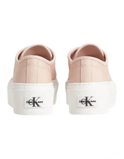 Calvin Klein Cotton Cupsole Flatform Sneaker In Pink 2 Calvin Klein Cotton Cupsole Flatform Sneaker In Pink -Calvin Klein Sales 958261690 3 720x928