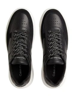 Calvin Klein Chunky Leather Cupsole Sneakers In Black -Calvin Klein Sales 958262320 3 720x928