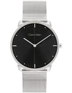 Calvin Klein Iconic Unisex Qtz Watch 25200152 In Stainless Steel