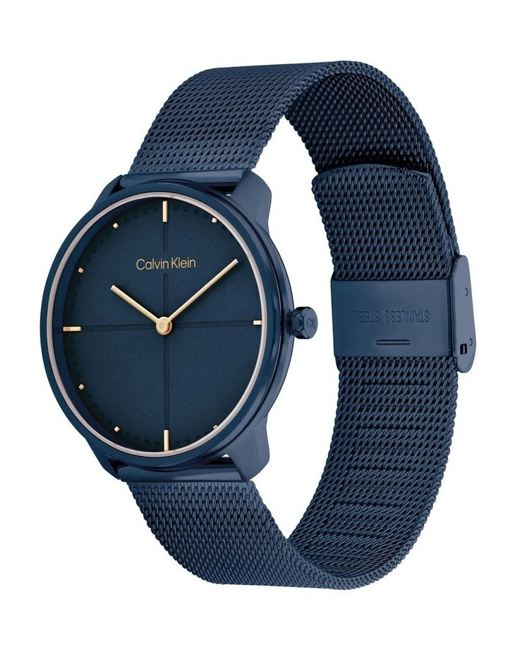 Iconic Ionic Unisex Qtz Watch 25200160 in Plated Blue Steel Calvin Klein Iconic Ionic Unisex Qtz Watch 25200160 In Plated Blue Steel -Calvin Klein Sales