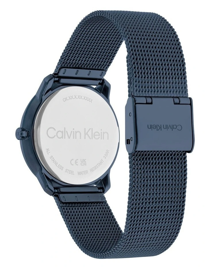 Iconic Ionic Unisex Qtz Watch 25200160 in Plated Blue Steel Calvin Klein Iconic Ionic Unisex Qtz Watch 25200160 In Plated Blue Steel -Calvin Klein Sales
