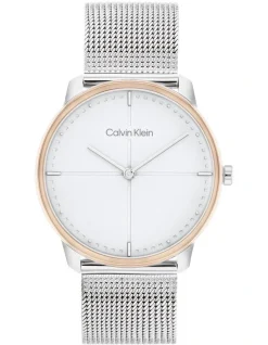 Calvin Klein Iconic Unisex Qtz Watch 25200157 In Stainless Steel