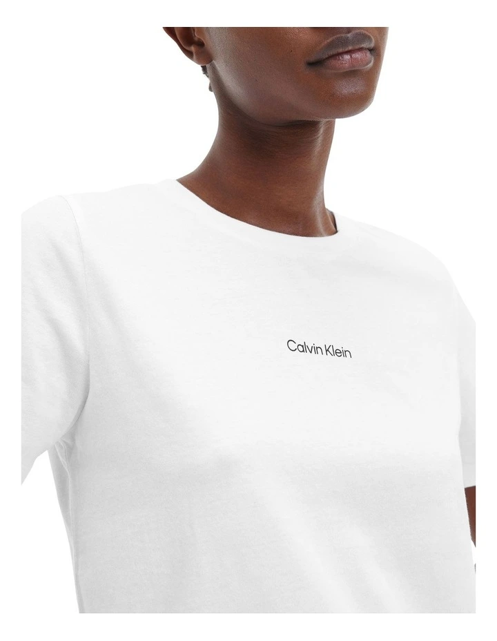 Micro Logo Regular T-Shirt in White Calvin Klein Micro Logo Regular T-Shirt In White -Calvin Klein Sales