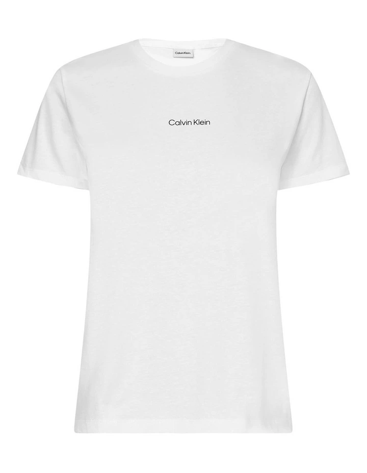 Micro Logo Regular T-Shirt in White Calvin Klein Micro Logo Regular T-Shirt In White -Calvin Klein Sales